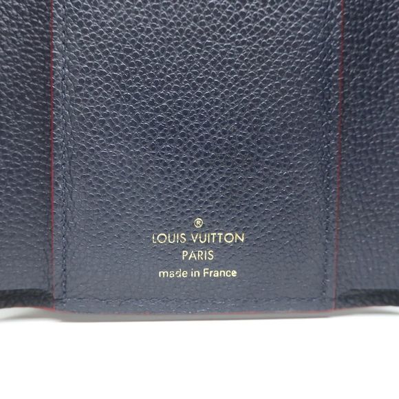 Louis Vuitton Victorine Wallet Navy Monogram Empreinte Leather - Picture 10 of 12